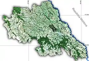 Amplasarea în cadrul județului