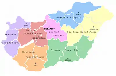 Poziția regiunii Észak-Magyarország