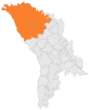Localizarea Regiunii de Dezvoltare Nord