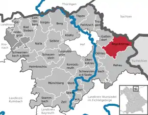 Poziția localității Regniezlosau