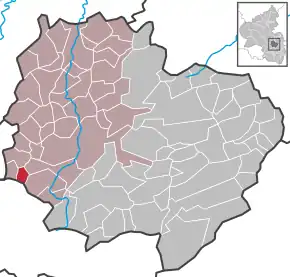 Poziția  Reichsthal pe harta districtului Donnersbergkreis