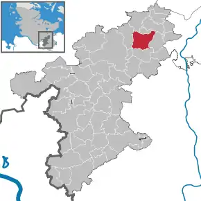 Poziția localității Reinfeld