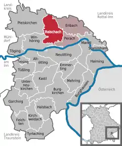 Poziția localității Reischach