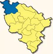 Poziția markt Rennertshofen pe harta districtului Neuburg-Schrobenhausen