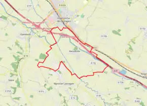 Poziția localității Renneville