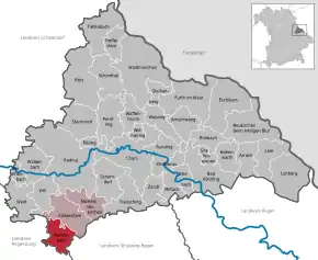 Poziția localității Rettenbach