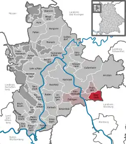 Poziția localității Retzstadt