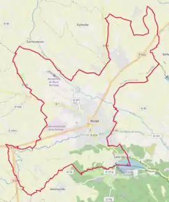 Poziția localității Revel