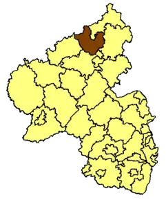 Poziția regiunii Neuwied
