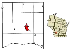 Poziția localității Richland Center