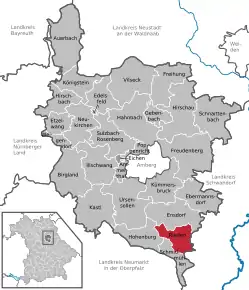 Poziția localității Rieden