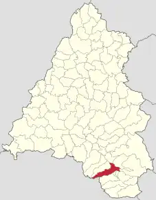 Localizare în cadrul județului