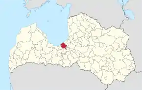 Poziția localității Riga