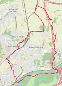 Poziția localității Rillieux-la-Pape