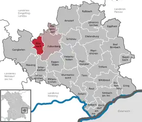 Poziția localității Rimbach