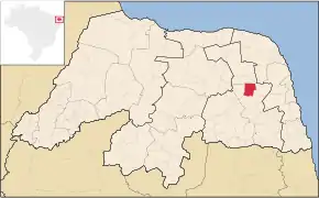 Poziția localității Santa Maria