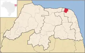 Poziția localității São Miguel de Touros