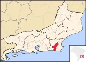 Poziția localității Araruama