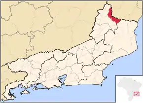 Poziția localității Bom Jesus do Itabapoana