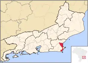 Poziția localității Cabo Frio