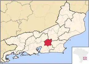 Poziția localității Cachoeiras de Macacu