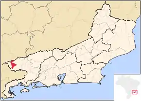 Poziția localității Itatiaia