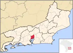 Poziția localității Magé