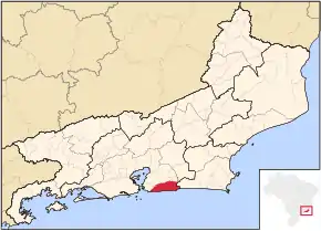 Poziția localității Maricá