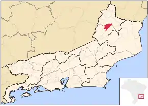 Poziția localității São José de Ubá