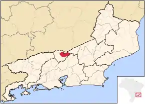 Poziția localității Três Rios