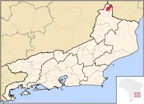 Poziția localității Varre-Sai