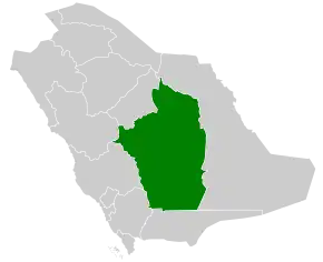 Poziția localității Provincia Riad