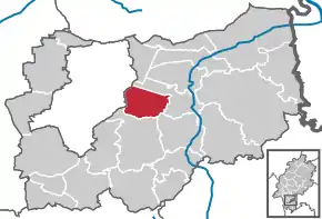 Poziția localității Roßdorf (bei Darmstadt)