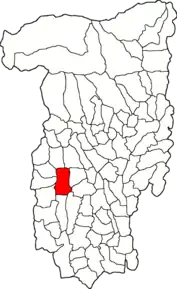 Poziția localității Roșiile