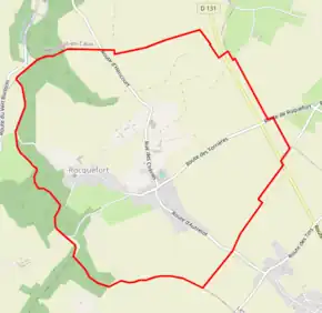 Poziția localității Rocquefort