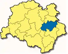 Poziția Röhrmoos pe harta districtului Dachau