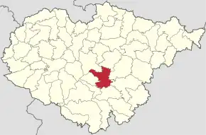 Localizare în cadrul județului