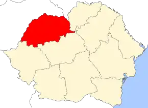 Poziția localității Someș