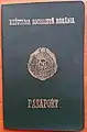 Pașaport din perioada Republicii Socialiste România emis în 1985 (ianuarie 1967 - august 1991)