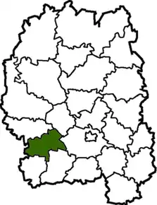 Poziția localității Romaniv