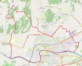 Poziția localității Romans-sur-Isère