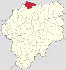 Localizare în cadrul județului
