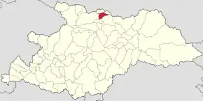 Poziția localității Rona de Jos