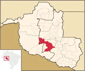 Poziția localității São Miguel do Guaporé