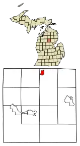 Poziția localității Roscommon, Michigan