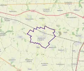 Poziția localității Rosières-en-Santerre