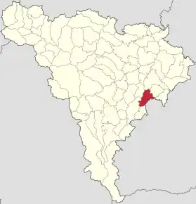 Localizare în cadrul județului