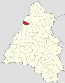 Localizare în cadru județului