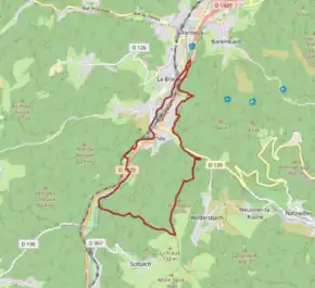 Poziția localității Rothau