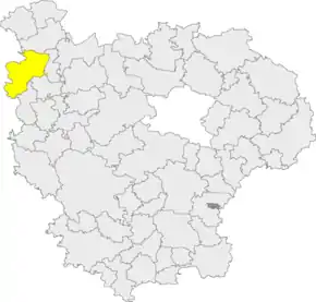 Poziția  Rothenburg ob der Tauber pe harta districtului Ansbach